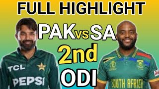 pakistan vs south africa highlights 2nd odi  cricket is fun [upl. by Aymik]