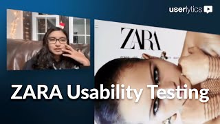 ZARA Usability Testing [upl. by Duong89]