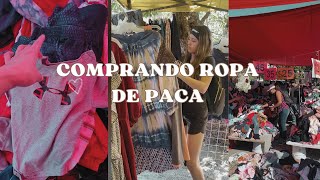 COMPRANDO ROPA EN EL TIANGUIS  Haul ropa de paca 👚✨🛍️ [upl. by Epuladaug]