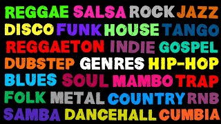 The Names of All The Music Genres [upl. by Alek]