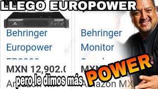 NOS LLEGO ESTE SUPER AMPLIFICADOR EURO POWER CON MAS POWER [upl. by Ancelin]