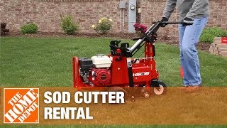 Pro Sod Cutter Rental  The Home Depot Rental [upl. by Ziza]