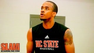 Lorenzo Brown Minnesota Timberwolves 2013 NBA Draft Workout  NC State  SLAM Magazine [upl. by Nemrac861]