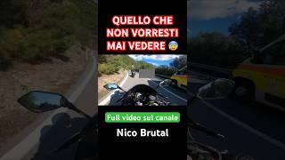 Quello che non vorresti mai vedere 😰 moto motori invidente brutto ambulanza polizia [upl. by Abramson]