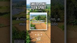 Lyrics video of the song quotSmells like teen spirit by Nirvanaquot nirvana music lyricsvideo lyrics [upl. by Ylremik]