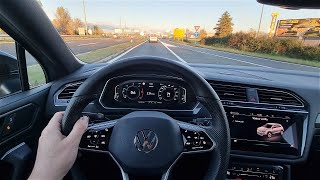 2022 Volkswagen Tiguan 20 TDI DSG  consumption on 130 kmh  Urban city cabin noise [upl. by Nahtaj]