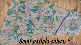 Semi Patiala salwar cutting and stitching [upl. by Aryaz627]