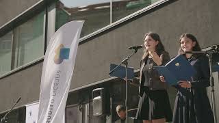 IB Students Saulės Speech on September 1st [upl. by Aissila]