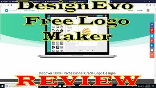 DesignEvo Free Logo Maker REVIEW Make Professional Logos [upl. by Negrom]