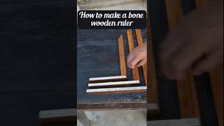 Discover how to make a wooden ruler from bone  Unique handmade product [upl. by Adolphe543]