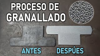 🔴 Proceso de granallado de piezas de acero  CADINSA  Lima Perú 🔴 [upl. by Falkner375]