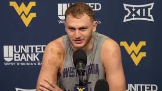 WVU basketball player Tucker Devries 12524 [upl. by Rednav423]