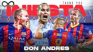 ANDRES INIESTA  FAREWELL TO FOOTBALLS FINEST [upl. by Oballa985]