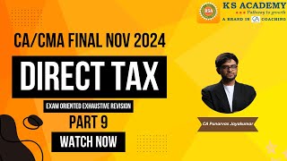 CACMA Final DT NovDec 24 Exhaustive Revision International Taxation Important Concepts  Part 9 [upl. by Zoie997]