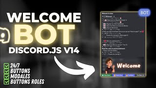 NEW How to make Discord Bot  Welcome System  247 Online [upl. by Eniksre87]