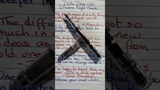 Writing Tue 12 Nov TWSBI 580 and Diamine Tinsel shorts [upl. by Racklin]