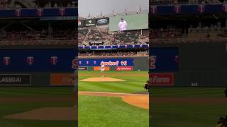 Chad Daniels Throws Out the First Pitch at the Minnesota Twins Game mlb baseball [upl. by Haonam]