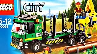 Logging Truck  Samochód do Transportu Drewna 60059  Lego City  Recenzja [upl. by Mllly]