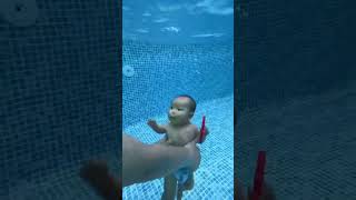 Cute Baby Swimming In Pool  Little Baby Swimming Pool  Baby In Swimming Pool  Mast In Pool Baby [upl. by Lewap]