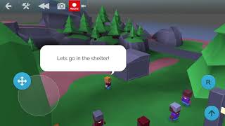 Blocksworld Tornado how to go in the shelter and Survive [upl. by Cote]