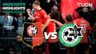 Rennes vs Maccabi Haifa  HIGHLIGHTS  UEFA Europa League 202324  TUDN [upl. by Artined]