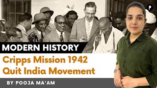 Cripps Mission 1942  Quit India Movement  Modern History ParchamClasses​ [upl. by Naniac196]