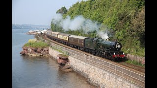 7029 Clun Castle passing Shaldon quotThe Great Western 1Z48quot  11th May 2024 [upl. by Richmal]