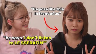 SAKURA said that her little brother doesn’t listen to LE SSERAFIM music [upl. by Sinne52]