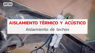 Aislamiento Térmico y Acústico en techos  Tixol Thermo Aislante Aplicación [upl. by Sedlik]