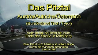 Pitztal in Tirol – AustriaAutricheÖsterreich  Durch die Windschutzscheibe  KomplettEchtzeit [upl. by Melinde738]