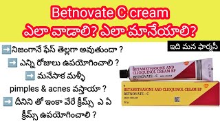 betnovate c cream in telugu  uses sideeffects precautions etc [upl. by Saul]