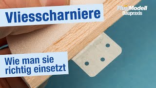 Vliesscharniere für Ruder – richtig einsetzen und einkleben – Tipps von Hilmar Lange im Workshop [upl. by Vasquez]