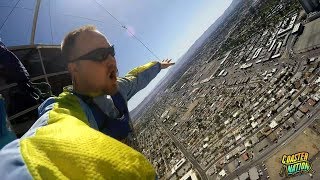 JUMPING OFF A HOTEL IN LAS VEGAS  Stratosphere Sky Jump [upl. by Sari457]