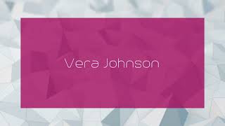 Vera Johnson  appearance [upl. by Giustina427]