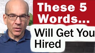 SureFire Interview Closing Statement  5 magic words to landing the job [upl. by Steiner]