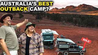 BEST CAMP IN THE FLINDERS RANGES Caravanning Australia [upl. by Alioz]