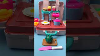 Satisfying with Unboxing amp Review Miniature Kitchen Set Toys Cooking Video  ASMR Videos no music [upl. by Hilleary811]