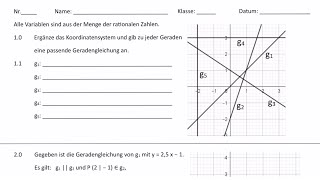 Kannst du alle Aufgaben lösen Lineare Funktionen [upl. by Race]