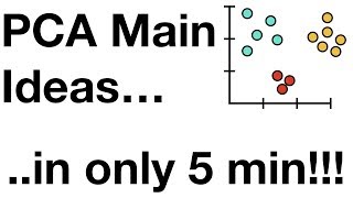 StatQuest PCA main ideas in only 5 minutes [upl. by Olsen]