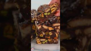 Chocolate Biscuit Cake  Dark chocolate Digestive Biscuits Nuts amp Dried Fruit [upl. by Ordep97]