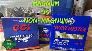 Magnum vs Regular Pistol Primers  Do We Need Magnum Primers [upl. by Lotti477]