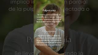 Diferencia entre pulpotomía y pulpectomía  Clínica Dental Ramis Gandía [upl. by Rosio]