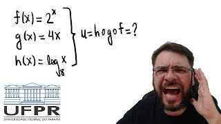 UFPR2025 Sejam as funções fx  2x gx  4x e hx  log8x A função composta ux  h∘g∘f [upl. by Yelsha]