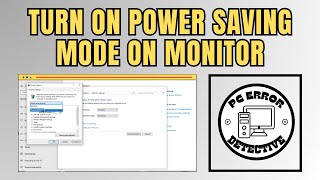 How to Turn On Power Saving Mode on Monitor [upl. by Kafka]