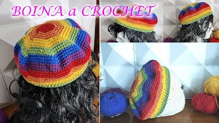 BOINA a CROCHET paso a paso TODAS las TALLA [upl. by Bili]