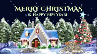 Merry Christmas amp a Happy New Year Christmas wishes 2025 animated Christmas message Xmas ecard [upl. by Nylirad]