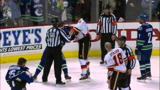 Gotta See It Flames amp Canucks brawl to end Game 2 [upl. by Anilesor]