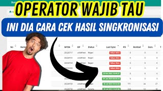 Cara Cek Hasil Singkronisasi Dapodik  Mudah  SPDatadik [upl. by Fife347]