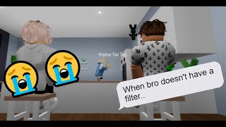 When your friend doesnt have a filter 😭 Roblox Skit  Swooner Productions [upl. by Ogram438]