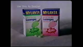 Mylanta Soothing Lozenges Antacid Commercial 1994 [upl. by Airres]